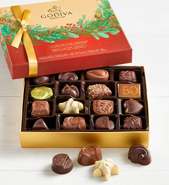 Godiva Ltd Edition 2023 Holiday Chocolates 19 pc